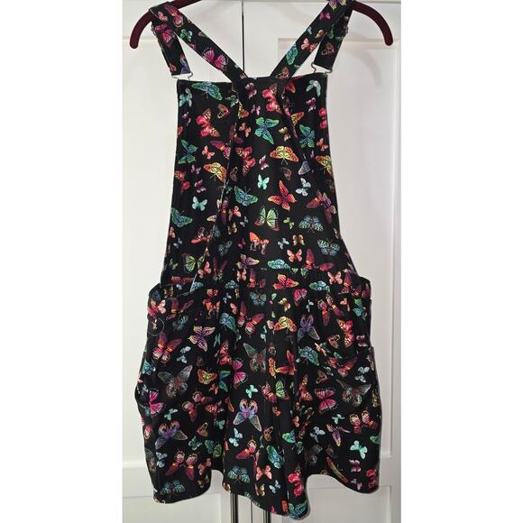 No Boundaries Colorful Butterfly Print Shortalls Size XXL (19) Juniors - Picture 6 of 10